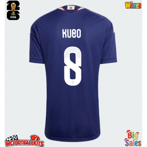 Japan Takefusa Kubo #8 Replica Home Stadium Shirt for Women World Cup 2026 Short Sleeve